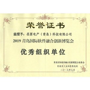 2019青島國際軟件融合創新博覽會優秀組織單位